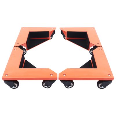 Furniture Moving Dollies, 4-Piece Set, 3-Wheel Casters, 1,433 lb Capacity