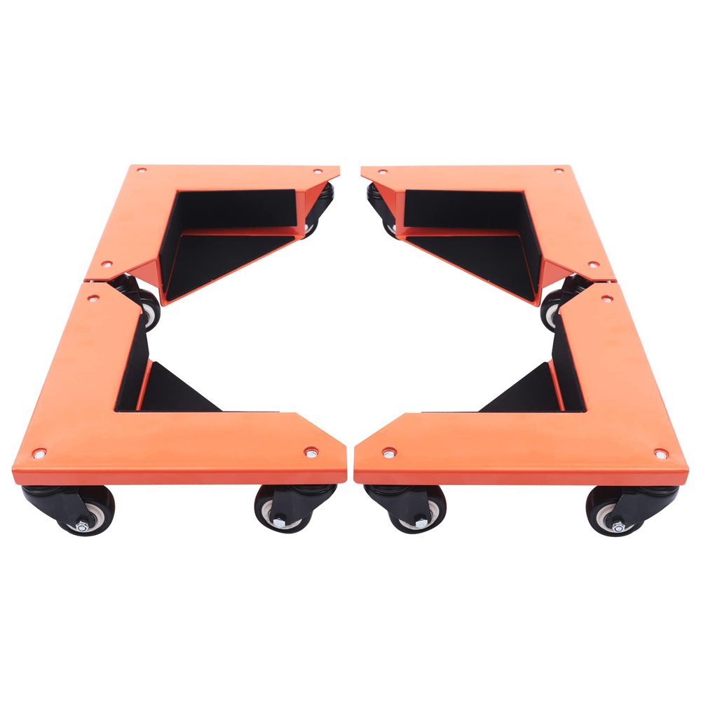 Furniture Moving Dollies, 4-Piece Set, 3-Wheel Casters, 1,433 lb Capacity