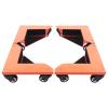 Furniture Moving Dollies, 4-Piece Set, 3-Wheel Casters, 1,433 lb Capacity view 1