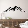 GRAZDesign Mountain Camping Wall Decal for Campers and Travelers, Indoor & Outdoor, 135 x 40 cm, Black view 1