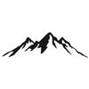 GRAZDesign Mountain Camping Wall Decal for Campers and Travelers, Indoor & Outdoor, 135 x 40 cm, Black view 2
