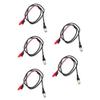 5PCS BNC Dual Alligator Clip Oscilloscope Probe Test Leads view 1