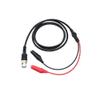 5PCS BNC Dual Alligator Clip Oscilloscope Probe Test Leads view 3