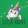 Children’s Unicorn Apron, Green, Size S, Ages 7–14 view 2