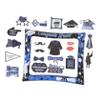 TOPBATHY Inflatable Photo Booth Frame with Christmas Props, Blue view 1
