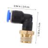Healvian 5-Piece Straight Air Hose Fitting Set, Plastic Crimp Tube Connectors view 3
