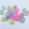 CEMELI 1000-Piece 8 mm Candy-Color Frosted Acrylic Round Beads for Jewelry Making view 2