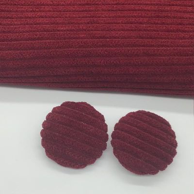 BIHOOA 10-Piece 10/38 mm Round Corduroy Fabric-Covered Buttons, Velvet Buttons with Metal Shank for Clothing, Crafts and Sewing