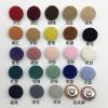 BIHOOA 10-Piece 10/38 mm Round Corduroy Fabric-Covered Buttons, Velvet Buttons with Metal Shank for Clothing, Crafts and Sewing view 2