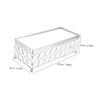 LIFKOME Silver Metal and Glass Cake Presentation Stand view 2
