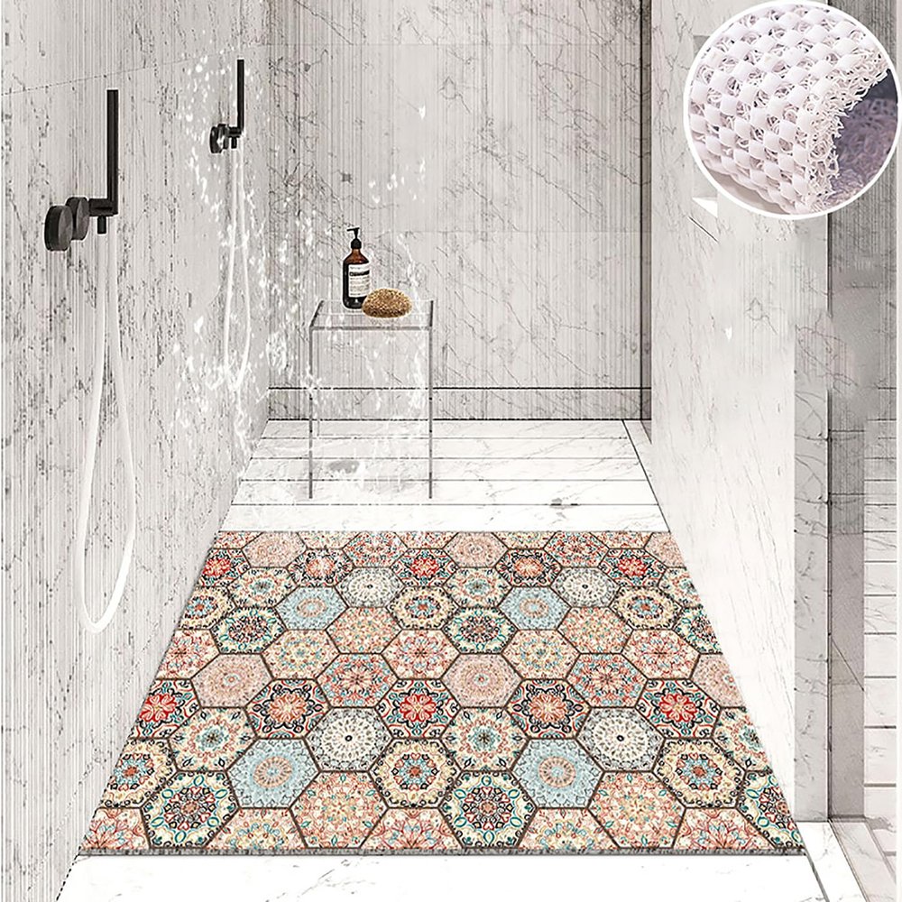 Pevfeciy Gro Non-Slip Shower Mat 80 x 150 cm