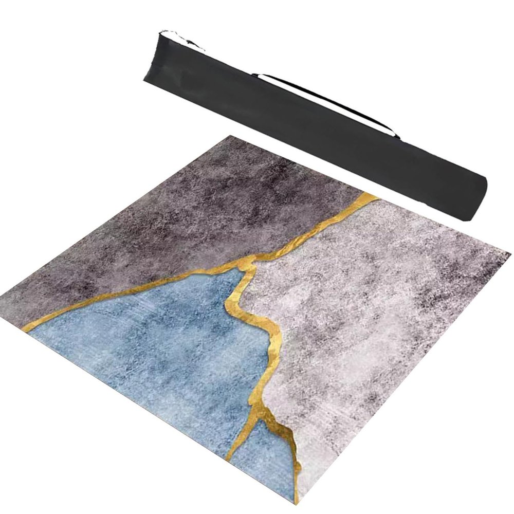MOOFUT Mahjong Table Mat, Non-Slip Play Mat for Mahjong, Dominoes, Poker, Cards and Board Games, with Carrying Bag (Color: 2, Size: 35.4 x 35.4 in/90 x 90 cm)