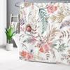 LB Pink Floral Shower Curtain, 240 x 175 cm, Extra-Wide Polyester view 3