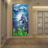 2-Piece Self-Adhesive Ocean Dolphin Door Wallpaper, Removable, 77 x 200 cm view 4