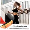 Yardwe Lightweight TPU Running Waist Bag with 3 Compartments, Orange view 4
