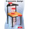 Home Leisure Balcony Small Round Table and 4-Chair Dining Set, Grass Green, 80 cm/3 view 3