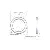 1.78 mm CS Green FKM O-Ring Seal, 1.7832 mm ID, 1.78 mm Wire Diameter view 3