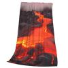 Red Lava Throw Blanket for All Seasons, Ultra-Soft Microfleece Blanket for Bed and Couch view 2