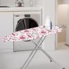 ZIATUBLES Ironing Board Cover with Elastic Edge for Women and Men, Scratch-Resistant Ironing Accessory, Pink Mushroom Print view 2