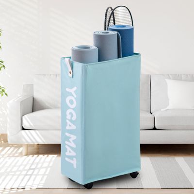 Caroeas 68.6 cm Yoga Mat Storage Rack, Light Blue, CYM-27LBL