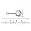 IOFIT 5-Pack 304 Stainless Steel Screw Eye Hooks, M5, 100 mm view 4
