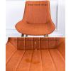 Modern Faux Leather Dining Chairs with Gold-Colored Legs view 3