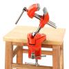 FOLOSAFENAR Mini Workbench Vise, 360° Swivel, 70 mm Adjustable Jaw Width, Silver view 1