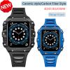GUMMMY Carbon Fiber Modification Kit for Apple Watch, 45/44/41/40 mm, Steel Band, Agate view 2
