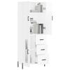 DIGBYS Highboard, High-Gloss White, 69.5 x 34 x 180 cm view 3