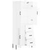 DIGBYS Highboard, High-Gloss White, 69.5 x 34 x 180 cm view 4