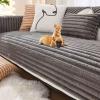 YWQJL Rabbit Plush Sofa Cover for L-Shaped Sofas, 110 x 160 cm, A13 view 1