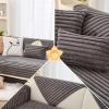 YWQJL Rabbit Plush Sofa Cover for L-Shaped Sofas, 110 x 160 cm, A13 view 3