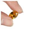AMAZWI Fluorite, New Chic, 10 × 14 mm, Unheated Gemstone, Yellow Sapphire, Oval, AAA view 3