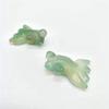 BAKYAR Natural Green Agate Quartz Crystal Fish Carving, 40 mm view 1