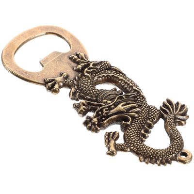 Vintage Dragon Bottle Opener, Brass Gold, Oktoberfest Party