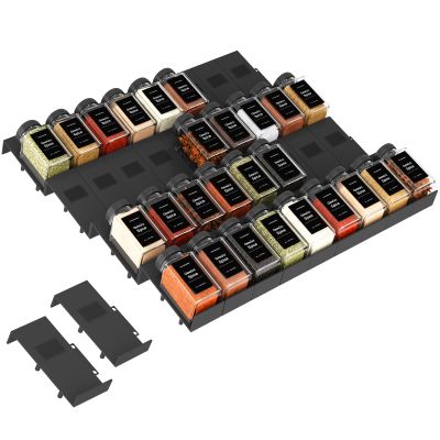 Famhap Spice Organizer Drawer Rack, 36-Piece