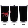 Golden Retriever Lacrosse Stick Stainless Steel Tumbler, Insulated Travel Cup view 3