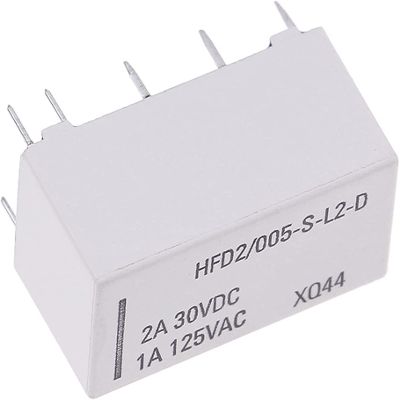 5V Coil Bistable DPDT Relay HFD2/005-S-L2-D