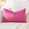 Artscope Velvet Pillow Cover, Rose Red, 30 x 50 cm view 1