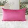Artscope Velvet Pillow Cover, Rose Red, 30 x 50 cm view 3