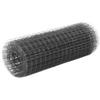 ZEYUAN PVC-Coated Steel Wire Mesh Fence, 10 x 0.5 m, Gray view 1