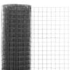 ZEYUAN PVC-Coated Steel Wire Mesh Fence, 10 x 0.5 m, Gray view 3