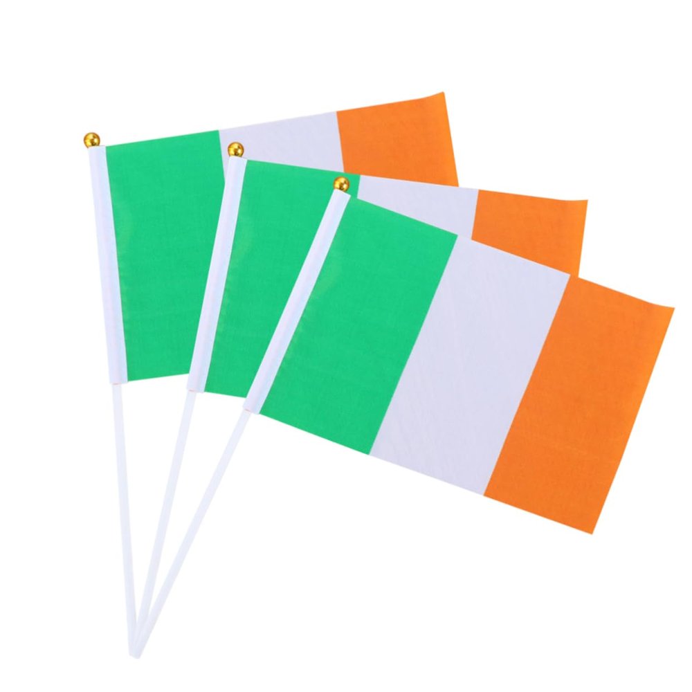 Hand Signal Flag 8 with Pole, 12-Piece Set, 14 x 21 cm, Dacron