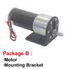 37GB31Y 12V/24V DC Permanent-Magnet Gear Motor, Adjustable Speed, Reversible, High Torque view 3
