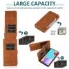 Asuwish Wallet Case for Samsung Galaxy A52 4G/5G and A52s 5G, Brown view 3