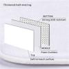Golden White Black 4-Piece Shower Curtain and Bathroom Mat Set view 2