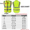 Nevaou Personalized High-Visibility Safety Vest for Men with Logo, Orange, XXL–6XL view 4