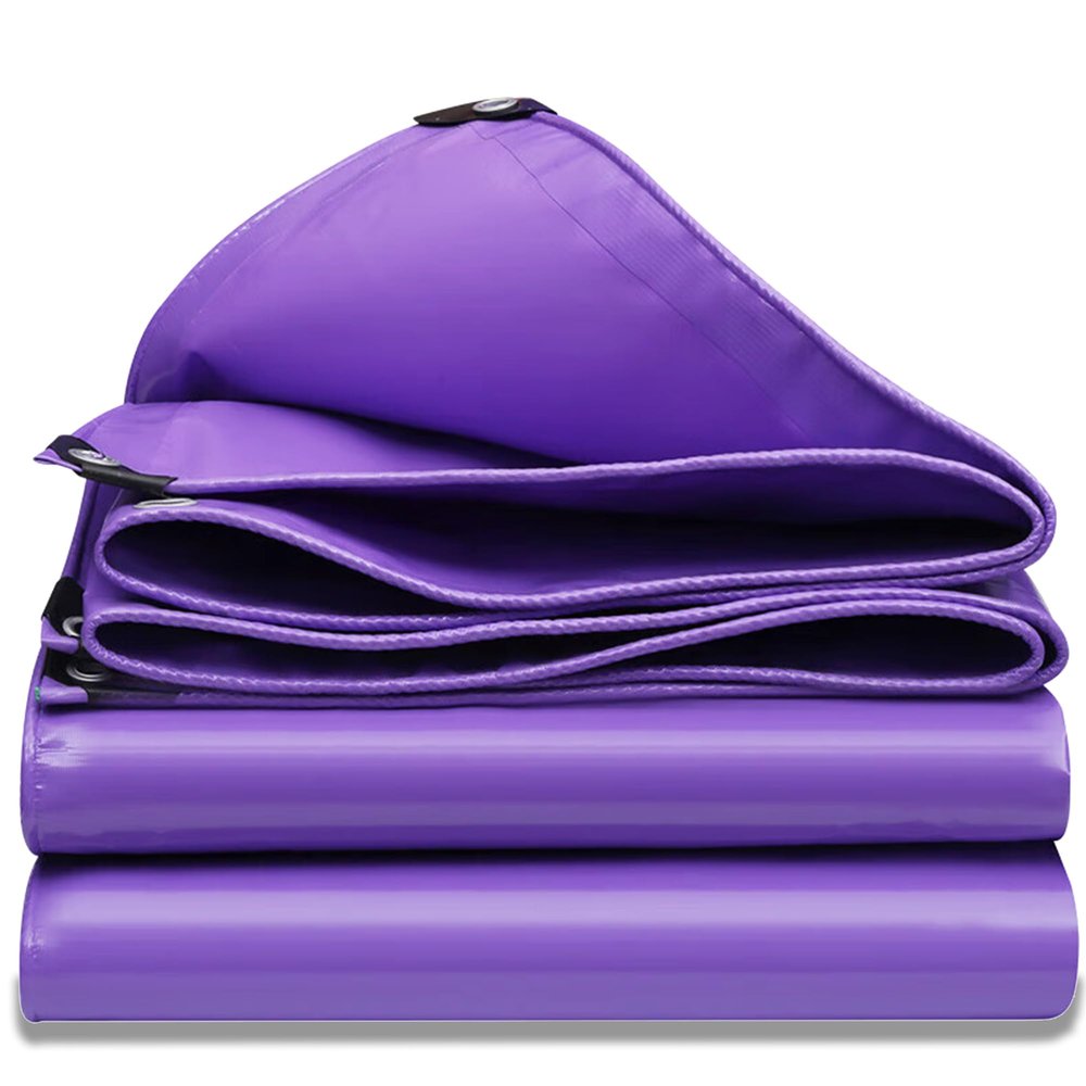 TMGJShd Heavy-Duty Waterproof Tarp, 100% Waterproof, Reinforced Eyelets and Edges, 3 × 9.5 m, 500 g