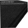 Lurrose Office Chair Floor Mat for Carpet, Polyester, Quiet, Pressure-Relieving, Cuttable view 3