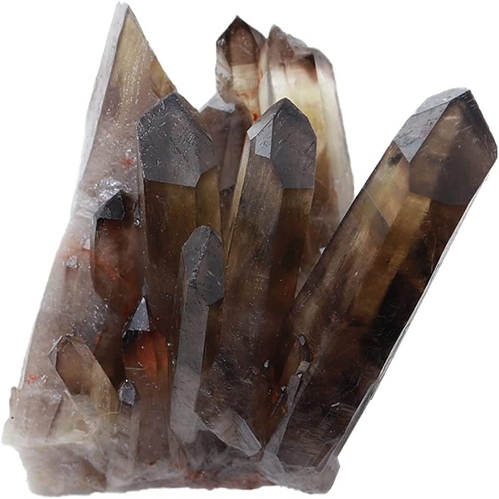 Natural Smoked Quartz Crystal Cluster, 70–100 g